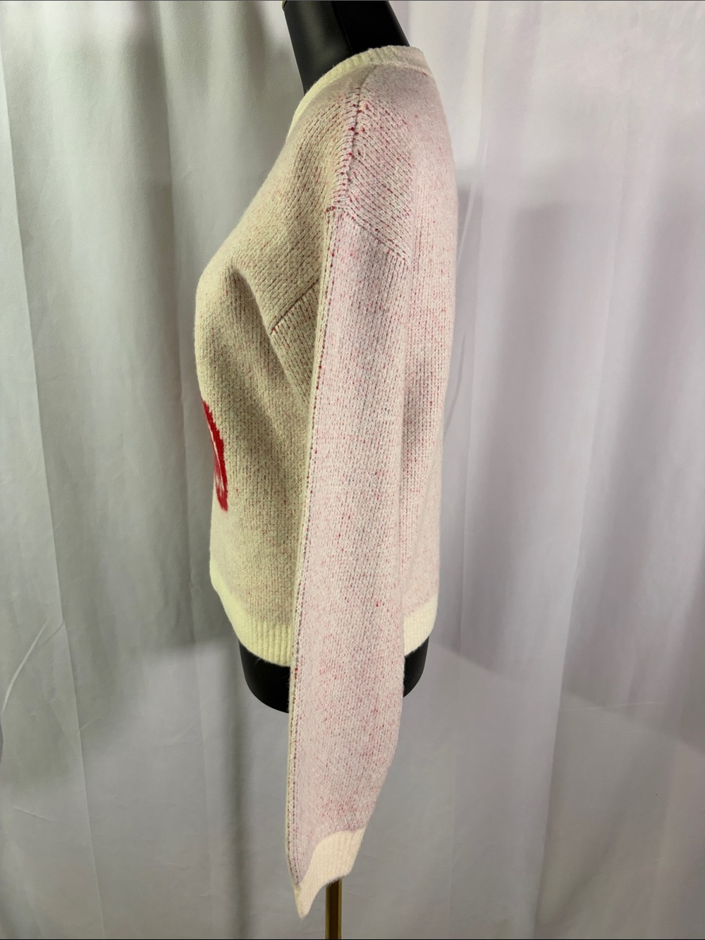 NWT A New Day White Multicolor Ciao Ciao Cherry Print Crewneck Sweater - Picture 3 of 16